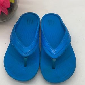 CROCS Kids Blue Flip Flop Sandal Size 13 CR5207